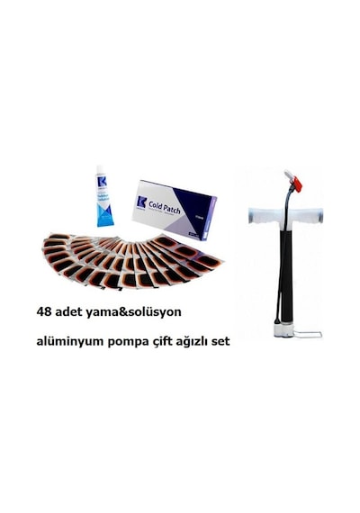 Bisiklet Pompa Alüminyum Kısa Yama Seti Bisiklet Pompa Alüminyum Kısa Yama Seti