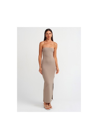 Rouge Basıc Dlvn Straplez Midi Elbise-vizon