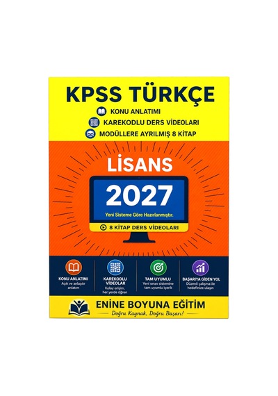 2027 KPSS Lisans Türkçe Modüler Kitap Seti