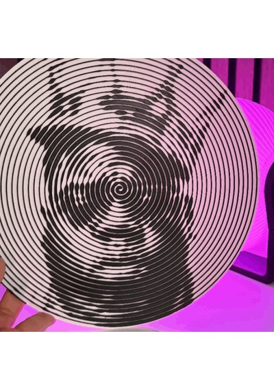 Spiral Plak Dekor -  İllüzyon Müzik Sanatı Eseri, Rap Efsanesi Duvar Ve Masaüstü Süsü, Modern Ev Dekorasyonu Ve Hediye