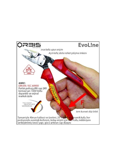 Orbis 21-185/40Rv Evomax Xl Hd İzoleli Yan Keski 180Mm