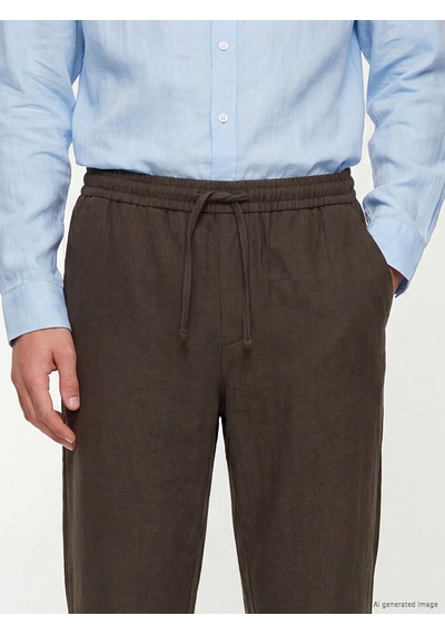 Lcw Vision Kahverengi Regular Fit Armürlü Erkek Pantolon