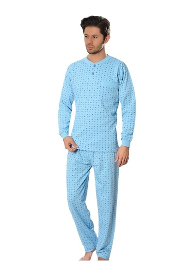 Aysu 2060 Erkek Uzun Kol Pijama Takımı Penye Pijama Takımı