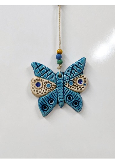 Seramik Mini Kelebek Dekoratif Duvar Süsü 10x10 cm