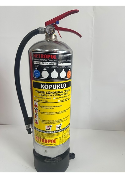 6 Kg Aff Foam Köpüklü Metalik Yangın Söndürme Cıhazı Dört Yıl Garantılı