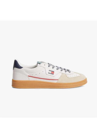 Tommy Hilfiger The Greenwich Edge Leather Erkek Bej Spor Ayakkabı Em0em01731
