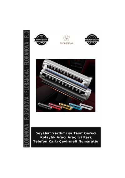 Seyahat Yardımcısı Taşıt Gereci Kolaylık Aracı Araç İçi Park Telefon Kartı Çevirmeli Numaratör