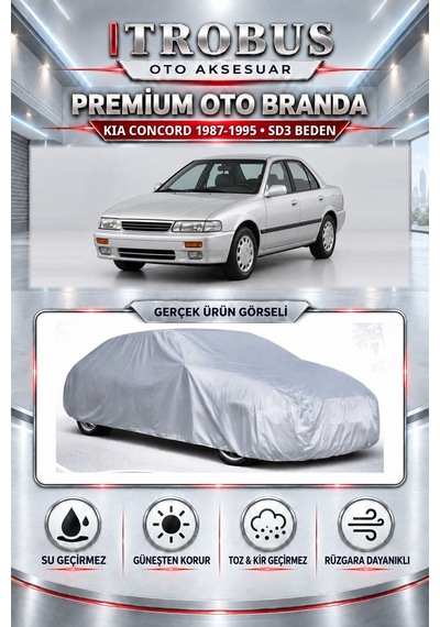Kıa Concord 1987-1995 Uyumlu Premium Araba Brandası Oto Branda Sd3 Beden