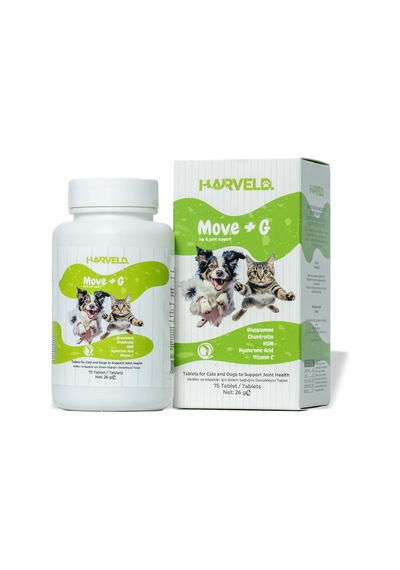 Move G Kedi Köpek Eklem Zindelik Tamamlayıcı Hareket Kabiliyeti Arttırıcı Vitamin Mineral Tablet