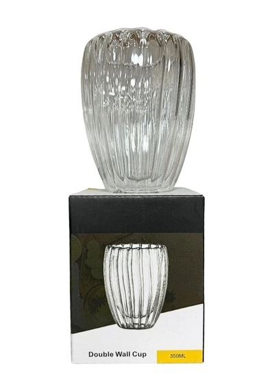 Çizgili Kulpsuz Bardak 350 Ml Çr