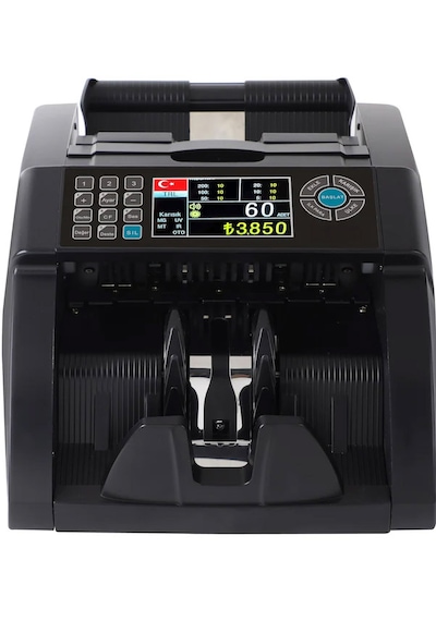 SC8520 Karışık Para Sayma Makinesi, TL ve Euro Karışık, Usd Adet Sayım + Müşteri Ekranı