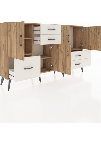 Arges Konsol 4 Raflı 5 Çekmeceli 4 Kapaklı 176x30x99 Çam-çam/aytaşı Atlas Çam/aytası - Atlas Çam Arges Konsol 4 Raflı 5 Çekmeceli 4 Kapaklı 176x30x99 Çam-çam/aytaşı Atlas Çam/aytası - Atlas Çam