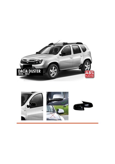Duster 1 Batman Ayna Kapağı Piano Black / 2010-2017