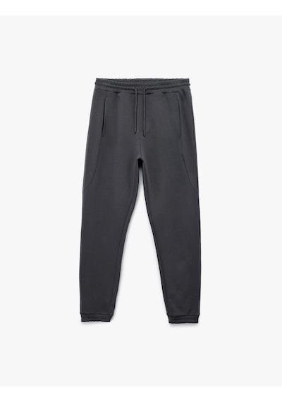 Koton Pamuklu Cep Detaylı Beli Bağcıklı Jogger Eşofman Altı Antrasit 6wam40020mk Antrasit Koton Pamuklu Cep Detaylı Beli Bağcıklı Jogger Eşofman Altı Antrasit 6wam40020mk Antrasit