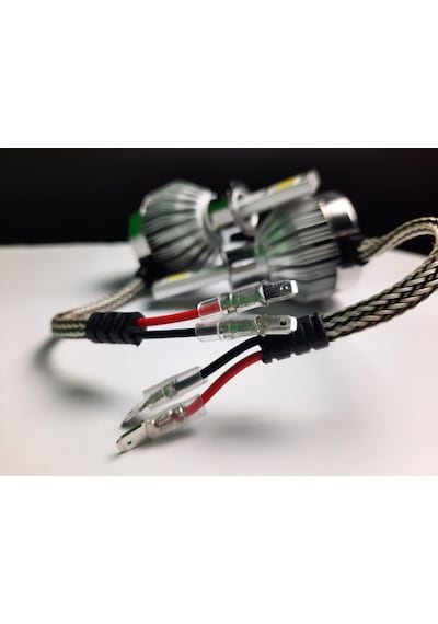 C6 H3 Beyaz Led Şimşek Etkili Led Xenon H3 Zenon Far Ampül Beyaz