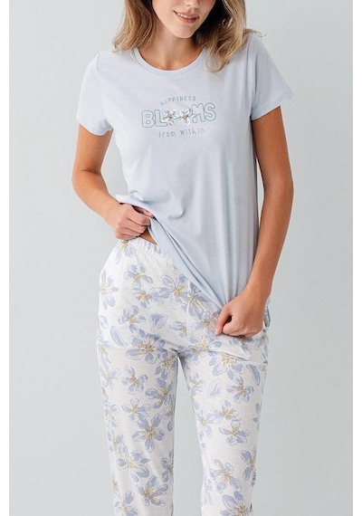 Arnetta 3622-b Bayan Battal Pijama Takım Açık Mavi