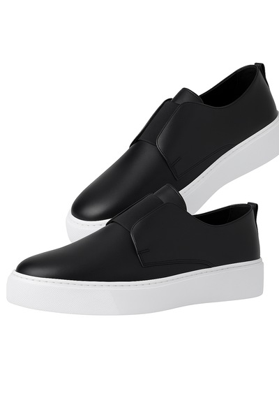 Growish Gre0173 Hakiki Deri Hafif Beyaz Eva Taban Bantlı Günlük Siyah Rahat Erkek Casual Ayakkabı Siyah Growish Gre0173 Hakiki Deri Hafif Beyaz Eva Taban Bantlı Günlük Siyah Rahat Erkek Casual Ayakkabı Siyah