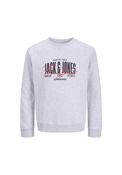 Jack & Jones Jjaero Erkek Sweatshirt Beyaz