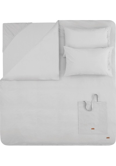 Yataş Bedding Plain Tek Kişilik Ranforce Nevresim Takımı- Gri