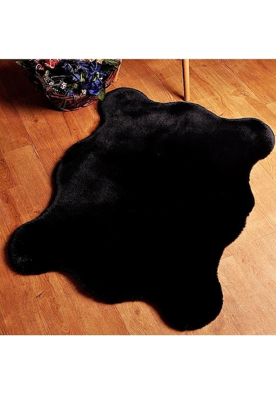 Soft Peluş Re x  Tavşanı Postu Siyah