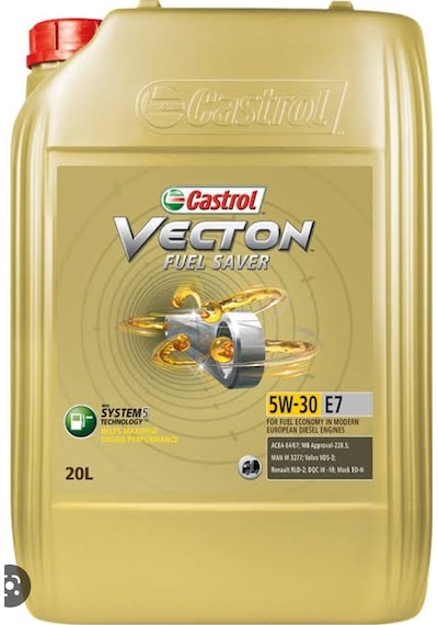 Castrol Vecton Fuel Saver 5W-30 E7 Motor Yağı 20 L