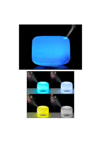 500 Ml Oda Hava Nemlendiricisi Rgb Işık Gece Lambalı Desenli Zama