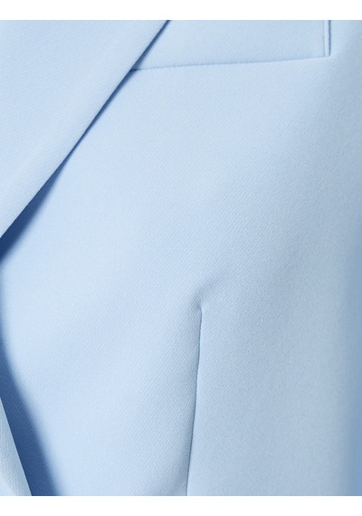 Koton Kısa Blazer Ceket Kruvaze Düğmeli Mavi 4sak50076uw Mavi