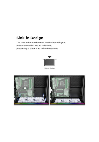 Hs01 Pro, Atx Mid-tower Pc Kasası, Oyun Bilgisayarı, Yüksek Hava Akışı, Ters Çevrilebilir Düzen, Mesh Ön Panel,