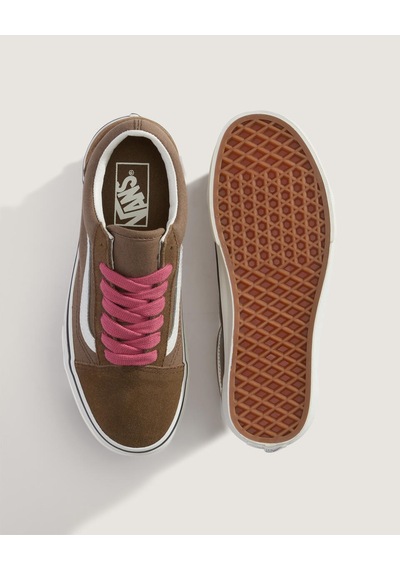 Tommy Hilfiger Old Skool Uniseks Kahverengi Spor Ayakkabı - Vn000d6w