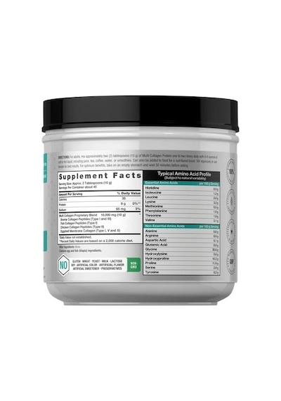 Multi Collagen Protein Types I, Iı, Iıı, V And X 454 Gr.