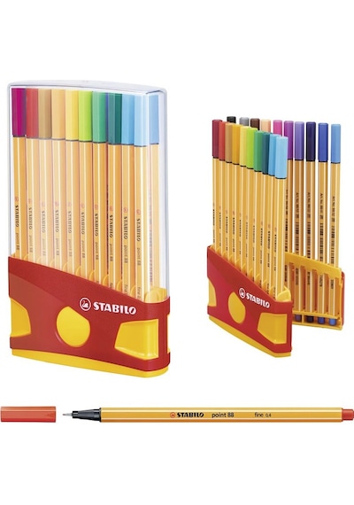 Stabilo Point 88 Fineliner 20 Renk Plastik Kutulu
