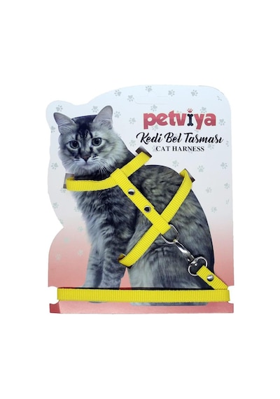 Petviya Kedi Gögüs Bel Tasmasi Sari