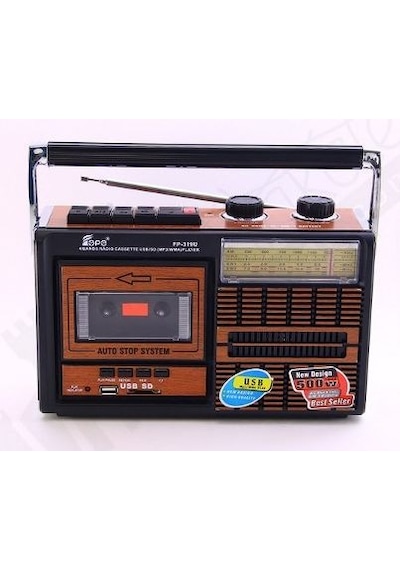 Tepe Sp-319U Kasetli Taşınabilir Radyo Nostaljik Radyo Usb Fm Kas