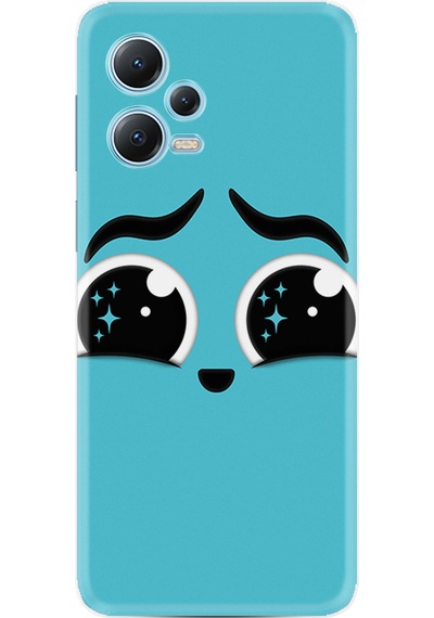 Xiaomi Redmi Note 12 5G Kılıf Resimli Desenli Silikon Platinium Series Üzgün 1853