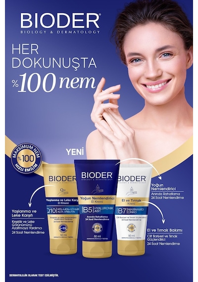 Bioder Yoğun Nemlendiricili El Kremi 50 Ml