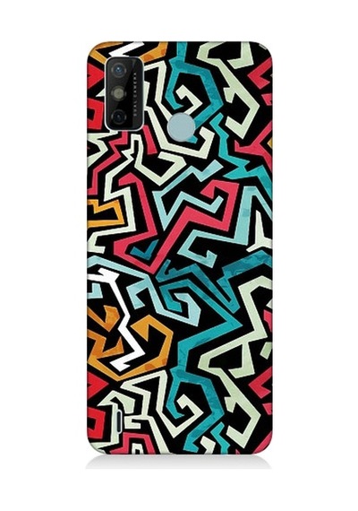 Tecno Spark 6 Go Uyumlu Pop Art Grafiti Grunge Desenli Silikon Kılıf
