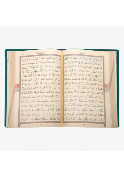 Büyük Cep Boy Kur'an-ı Kerim Yeşil, Kılıflı, Mühürlü