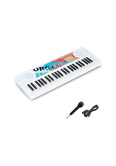49 Tuşlu Usb Bağlantılı 10 Demo Parçalı 8 Ritimli Eğitici Oyuncak Org Müzikli Piyano