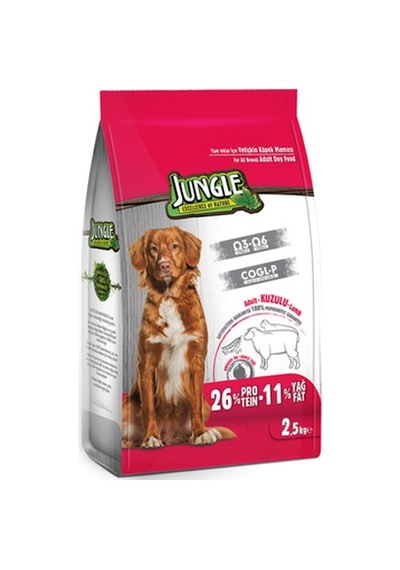 Jungle Kuzu Etli Yetişkin Köpek Maması 2500 G