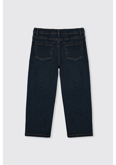 Panço Erkek Çocuk Beli Ayarlı Lastikli Lacivert Pantolon
