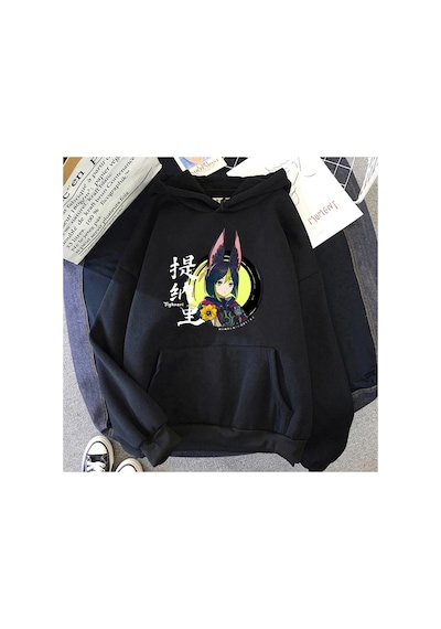 Tarzsokak Siyah Unisex Tighnari Oyunu Genshin Darbe Harajuku Estetik Rahat