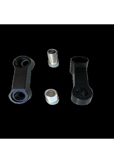 Üniversal Ayna Uzatma Genişletme Aparatı Siyah 8mm Düz Diş