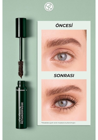 Kahverengi Yoğun Hacim Veren Uzatıcı Kıvırıcı Metamophose Maskara 7,8ml