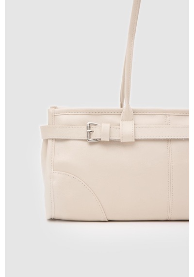 Shule Bags Enyola Vintage Baget Çanta Krem Krem