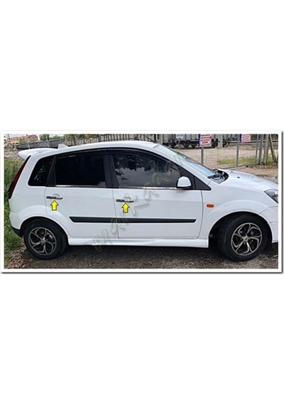 Db Chrome Ford Fiesta Kapı Kolu Nikelajı 2002-2008 4 Kapı P.Çelik