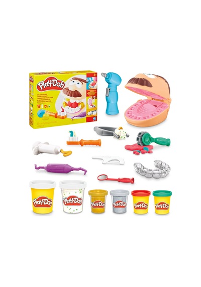 Play-doh Drill 'n Fill Diş Hekimi Oyun Hamuru Seti, 3 Yaş Ve Üzer Çok Renkli