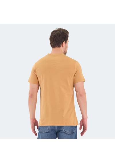 Slazenger RIVALDO Erkek V Yaka Hardal Tişört