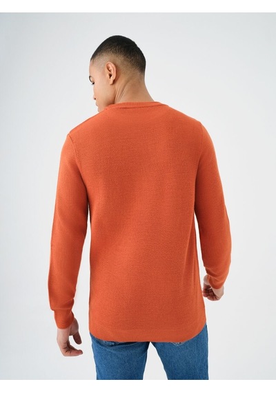 LOFT Regular Fit Erkek Kazak Pumpkin