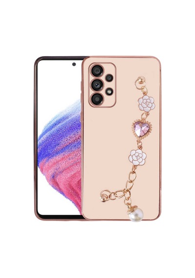 Zore Galaxy A13 4g Kılıf El Tutamaçlı Kamera Korumalı Ogaa Taka Silikon Kapak - Pembe
