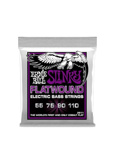 Normal Slinky 5-string Flatwound Elektro Gitar Telleri, Ölçü 45-130